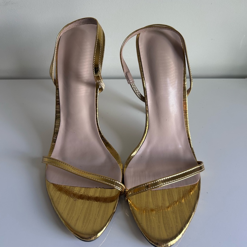 Elegant Gold Women's Heels